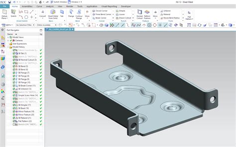 advanced sheet metal design nx cad